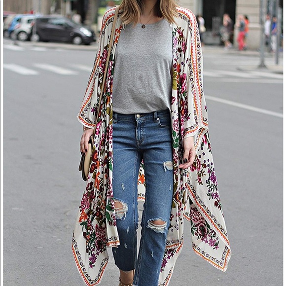 kimono maxi cardigan